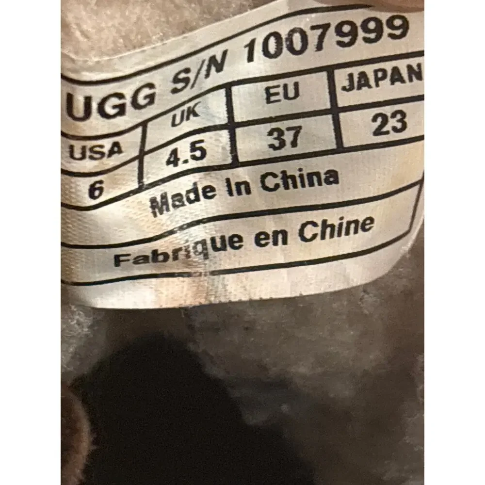 UGG Cecile Ankle Duck Boots Women's Size 6‎ Chestnut Waterproof Leather Western